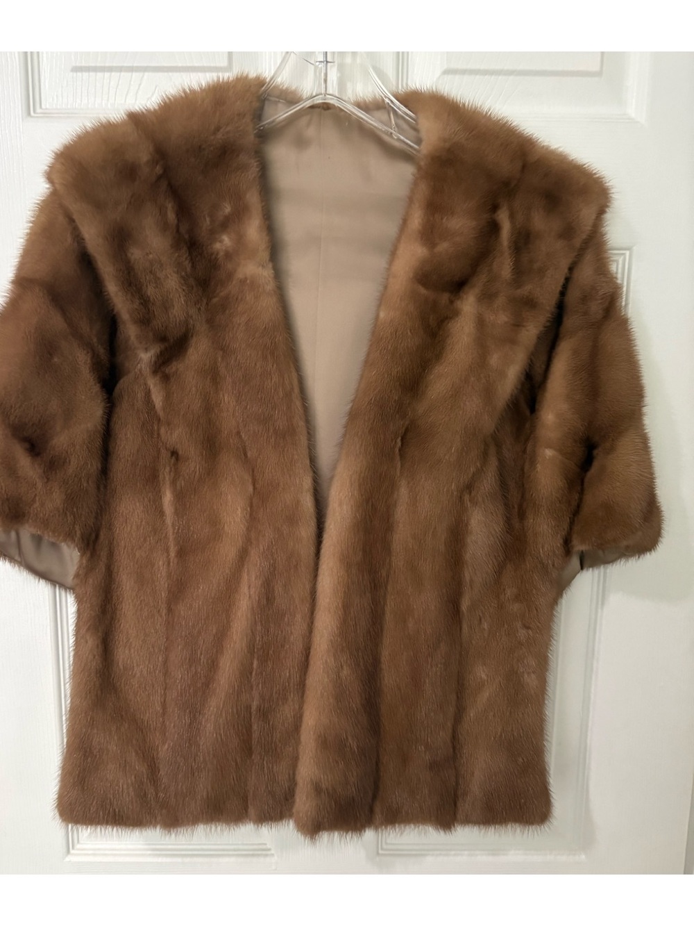 Vintage Mink Fur Stole Shawl Wrap Cape Coat Women Autumn
Haze Brown 60s